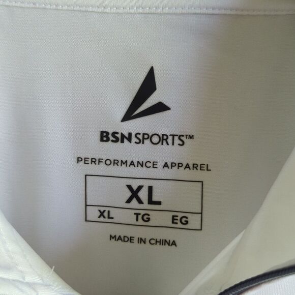 NWT BSN SPORTS White Pullover Performance Shirt XL Depauw Tigers or Other - Picture 4 of 7